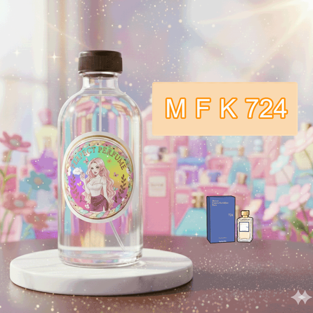 💓ไหม่💓 M-F-K 724 น้ำหอมพร้อมใช้ ปริมาณ 125 ml. แถมฟรีขวดสเปร์ย 10 ml. 1 ขวด