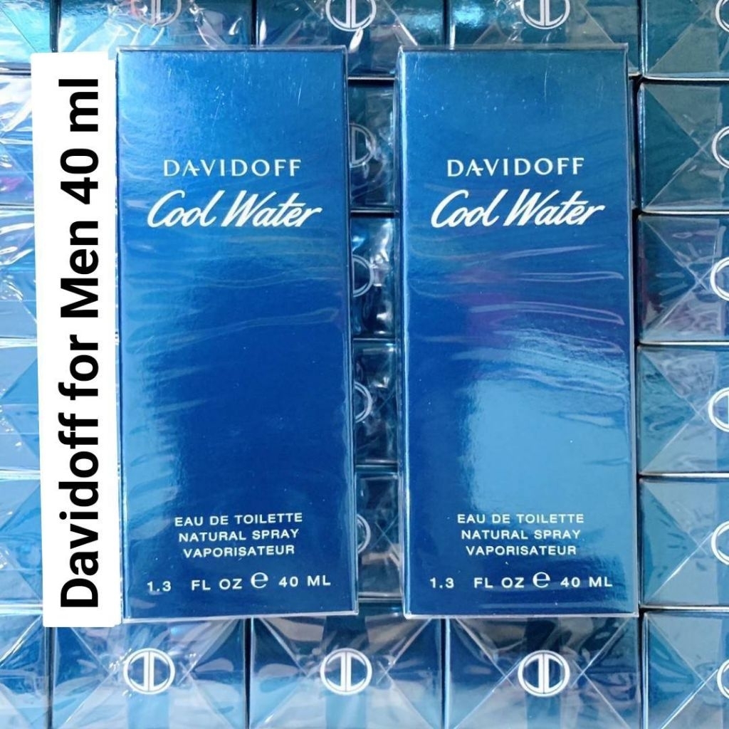 น้ำหอมDavid0ff C00l Water Men Eau de Toilette Spray ขนาด 40 ml [กล่องซีล]