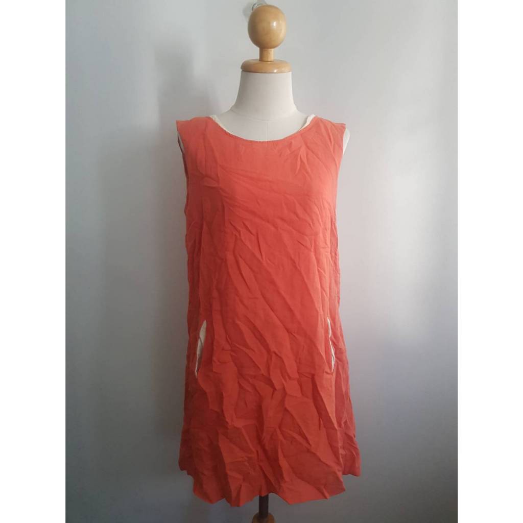 DR-Bชุดเดรสผ้าคอตอนผ่าหลัง XL 38/33