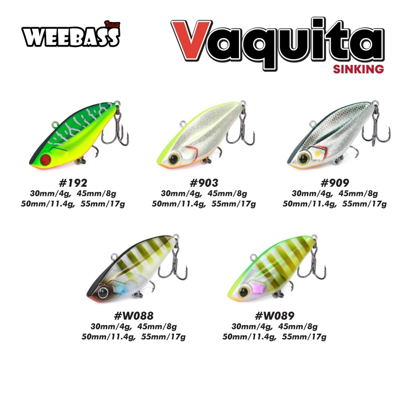 เหยื่อปลอมตกปลา Vibration Weebass Vaquita Sinking