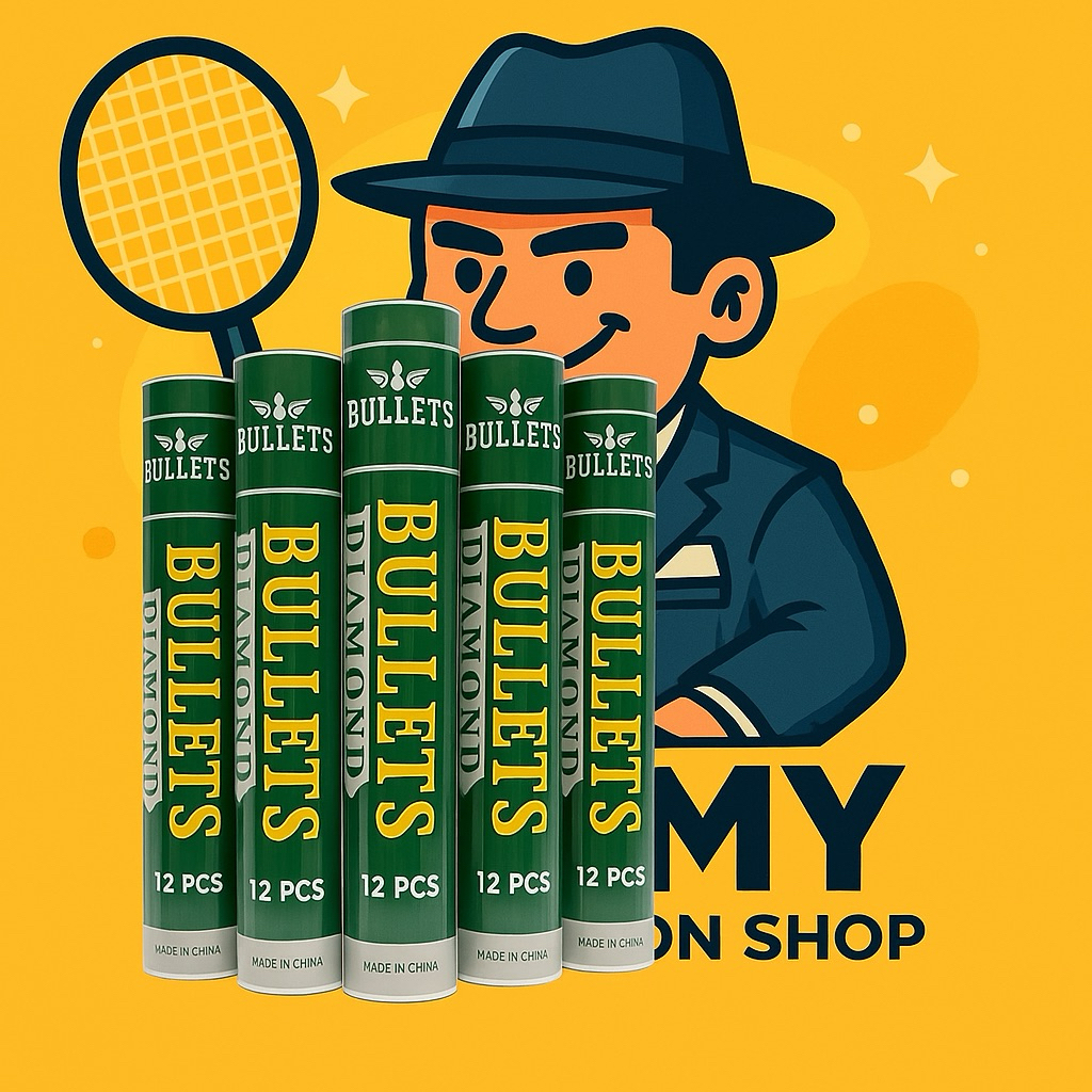 BULLETS DIAMOND เขียว ลูกแบดมินตัน คุ้มค่า คุ้มราคา 💯 สปีด75/76