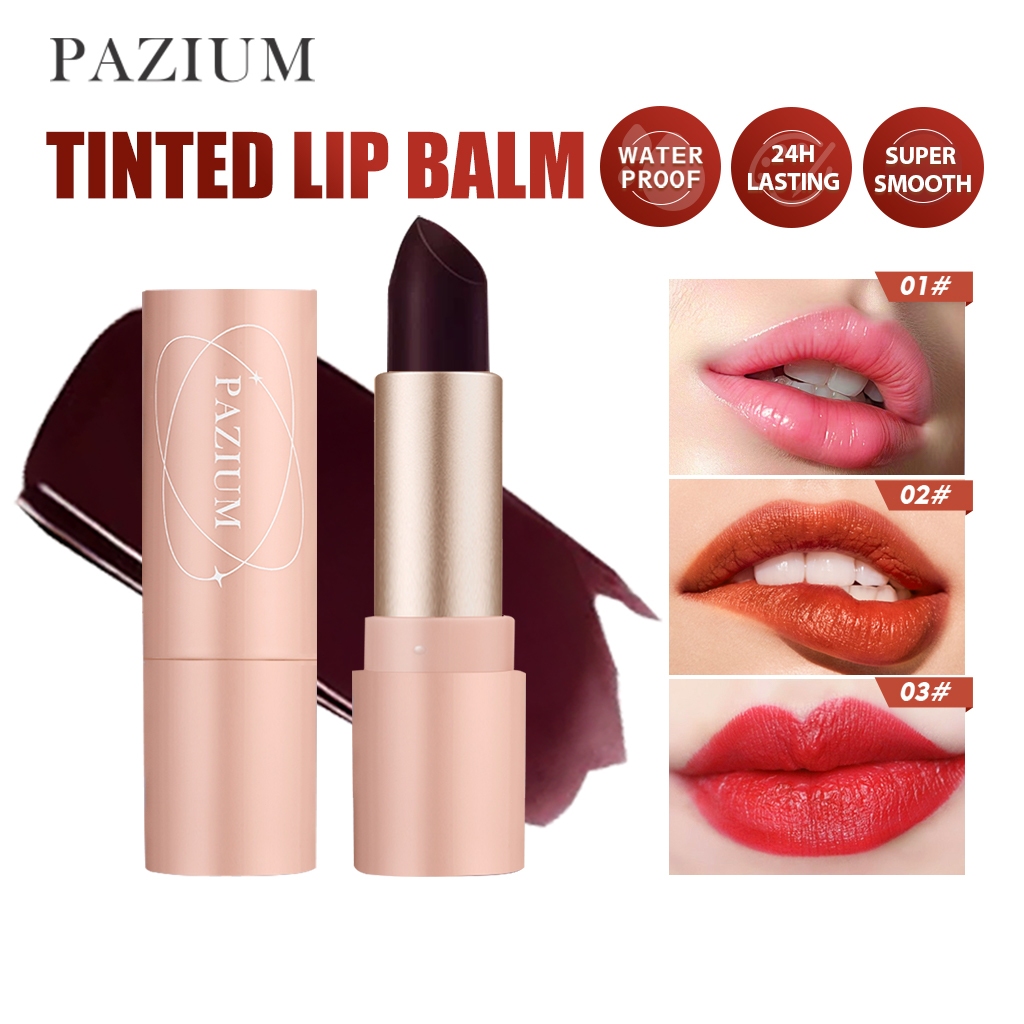 PAZIUM ลิปสติก ลิปบาล์ม ลิปบาล์มเปลี่ยนสี Moisturizing Lip Balm บํารุงริมฝีปาก ชุ่มชื้น ป้องกันการแห