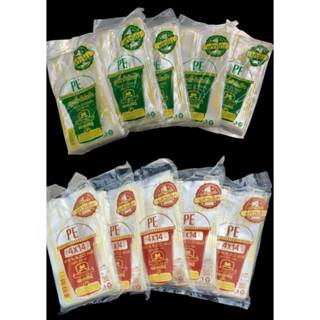 ถุงหิ้วแก้วใส ขนาด 4x14 นิ้วใช้กับแก้ว 16-22 ออนซ์ / 30-32 อ…