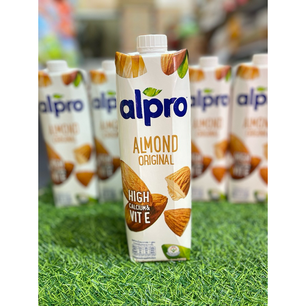 นมอัลมอนด์ อัลโปร ยูเอชที รสออริจินอล 1000 มล. นม UHT Alpro Almond Milk Original 1000 ml