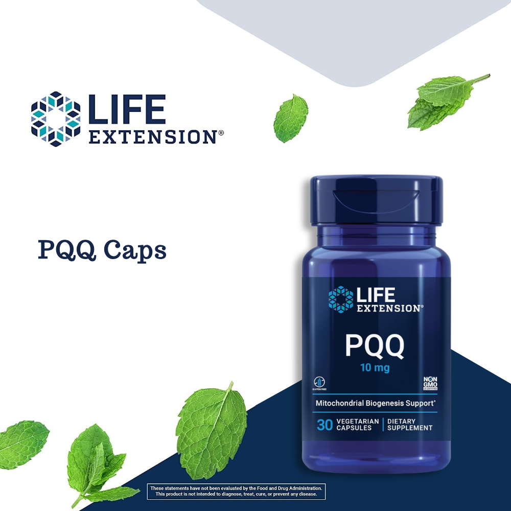 แคปซูล PQQ Caps พร้อม PQQ 10 มก. แคปซูลมังสวิรัติ 30 แคปซูล