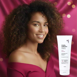 Let's Be Curly Curls Cream 100ml ครีมจับลอนผมหยิก ครีมจับลอนผมดัดเคราติน ลอนเด้งทั้งวัน ไม่เหนียว ไม่แข็ง 100 ML.