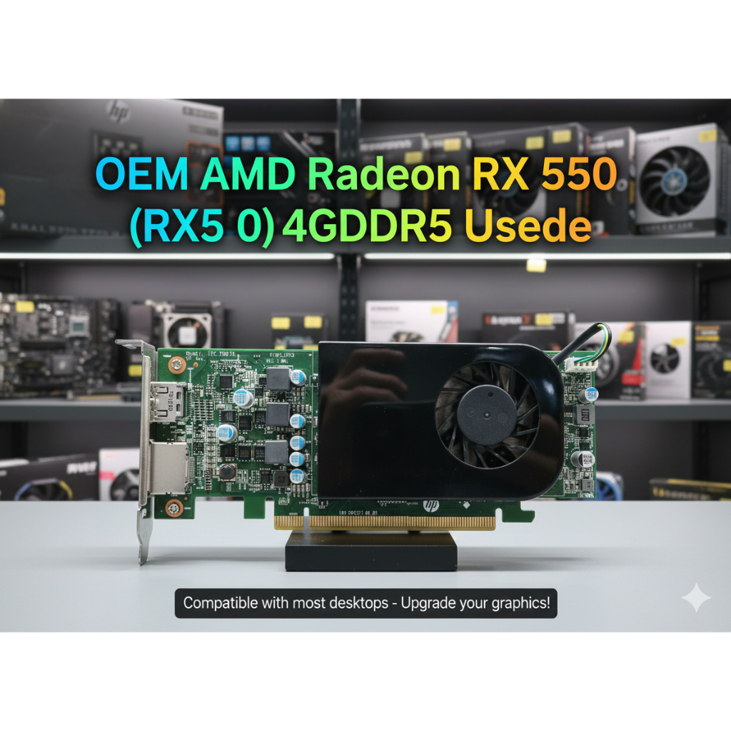 💥 การ์ดจอสุดคุ้ม!  OEM AMD Radeon RX 550 (RX550) 4GB GDDR5 | Low Profile พร้อมลุยเกมและงานเบาๆ!