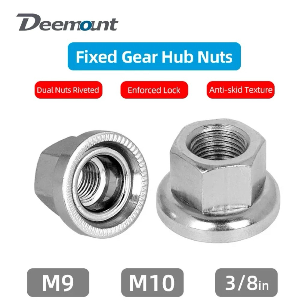 fixed gear อะไหล่ hub nut  9mm  or 10mm, sold singularly