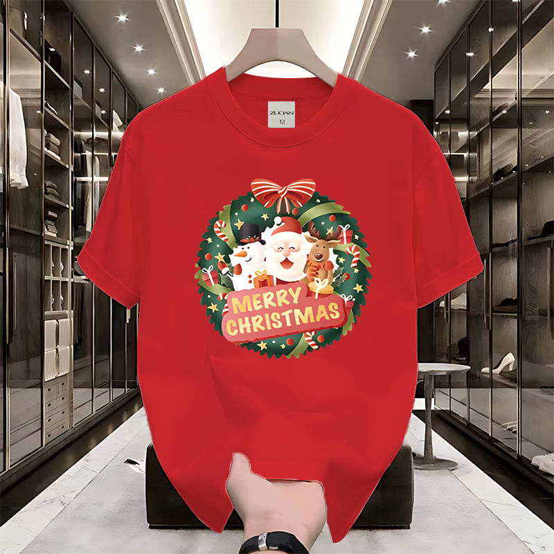 A0939 พร้อม ส่งตรงจากไทย เสื้อผ้าแฟชั่น ลายวันวันคริสต์มาส Happy Merry Chrismas