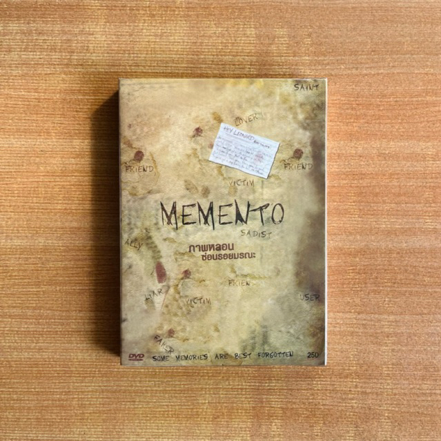 DVD : Memento (2000) ภาพหลอนซ่อนมรณะ [มือ 1 ปกสวม] Christopher Nolan / Guy Pearce / ดีวีดี หนัง แผ่น