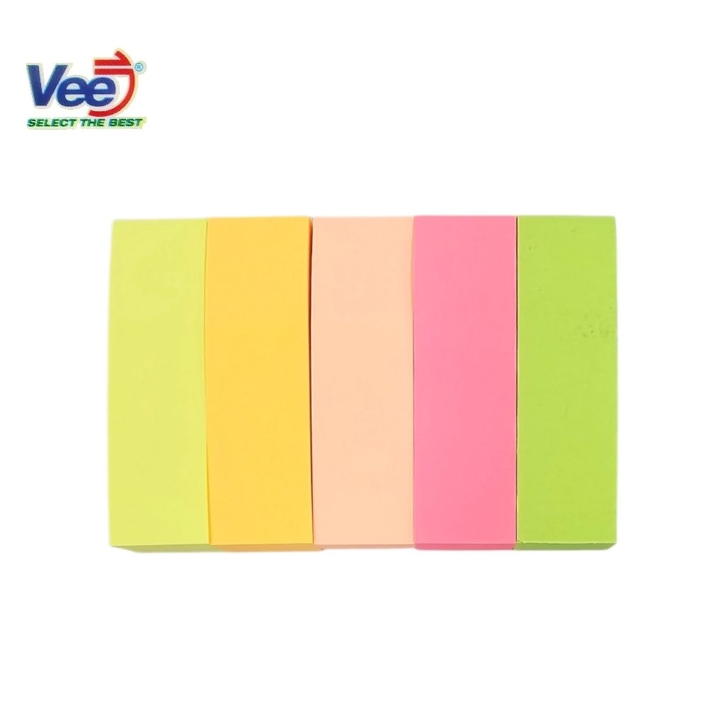 Vee กระดาษโน้ตกาว 5 สี SN1500 ขนาด 50มม.×15มม. Page Marker (สีละ 100 แผ่น) ราคา ถูกที่สุด ดีลบีเคเค แกลเลอรีภาพที่ 3