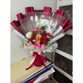 ช่อเปล่าใส่ธนบัตร พร้อมตกแต่งดอกไม้10-20-30ซองมีสีทีหลากหลาย