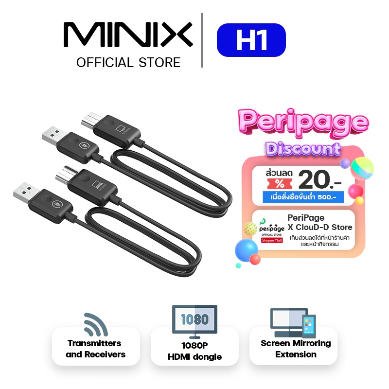 Minix H1 Wireless HDMI to HDMI Dongle / Wireless Display Dongle