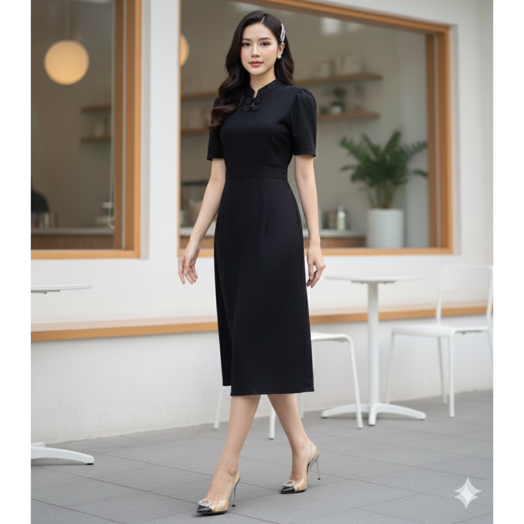 LANNA – ชุดสีดำผ้าไทย ชุดสีดำใส่ทำงาน ใส่ออกงาน ใส่ไว้ทุกข์ ชุดสวยใส่สบายมากค่ะ ราคา ถูกที่สุด ดีลบีเคเค แกลเลอรีภาพที่ 7