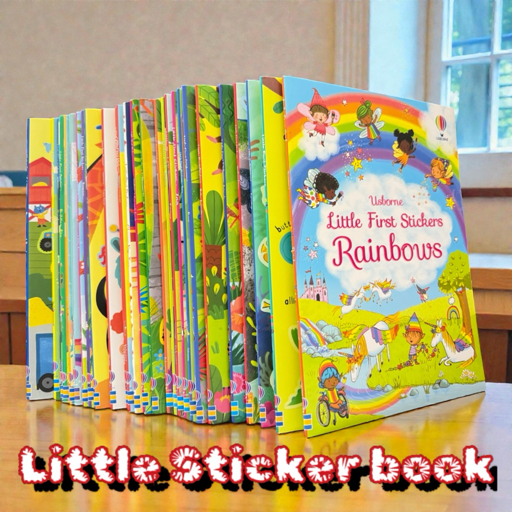 Usborne sticker book หนังสือติดสติ๊กเกอร์ หนังสือภาพ สมุดภาพติดสติ๊กเกอร์ นิทานภาษาอังกฤษเสริมความรู้ พัฒนาการ รูปที่ 2
