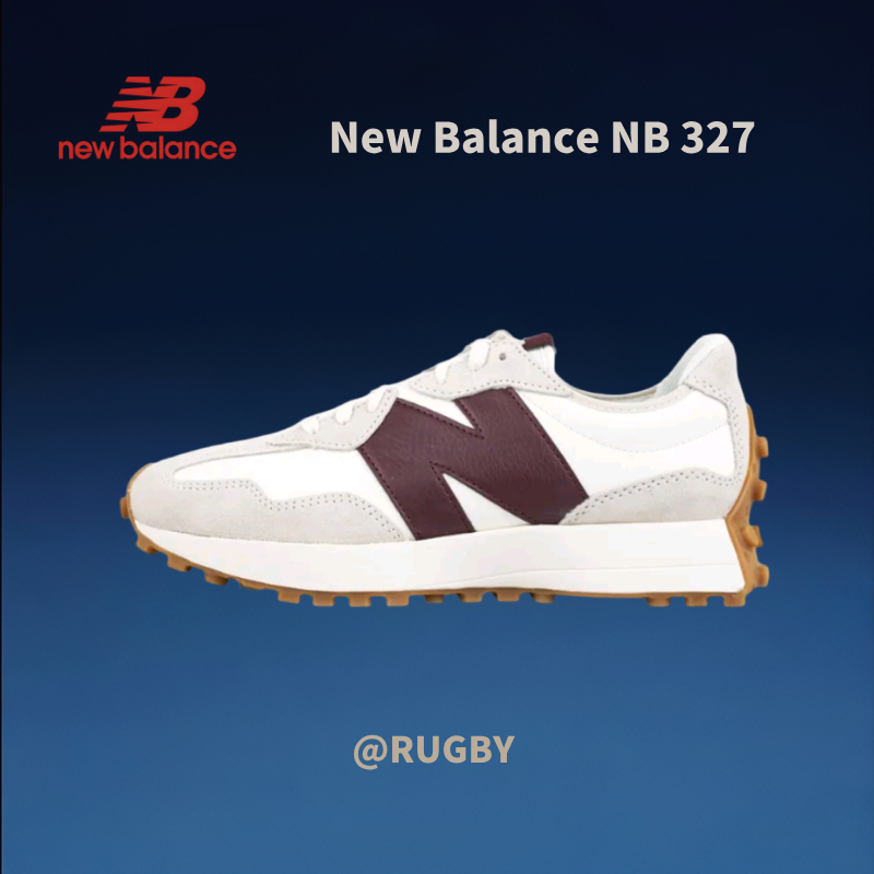 * ของแท้ 100% *New Balance NB 327  wine red  low sneakers WS327KA