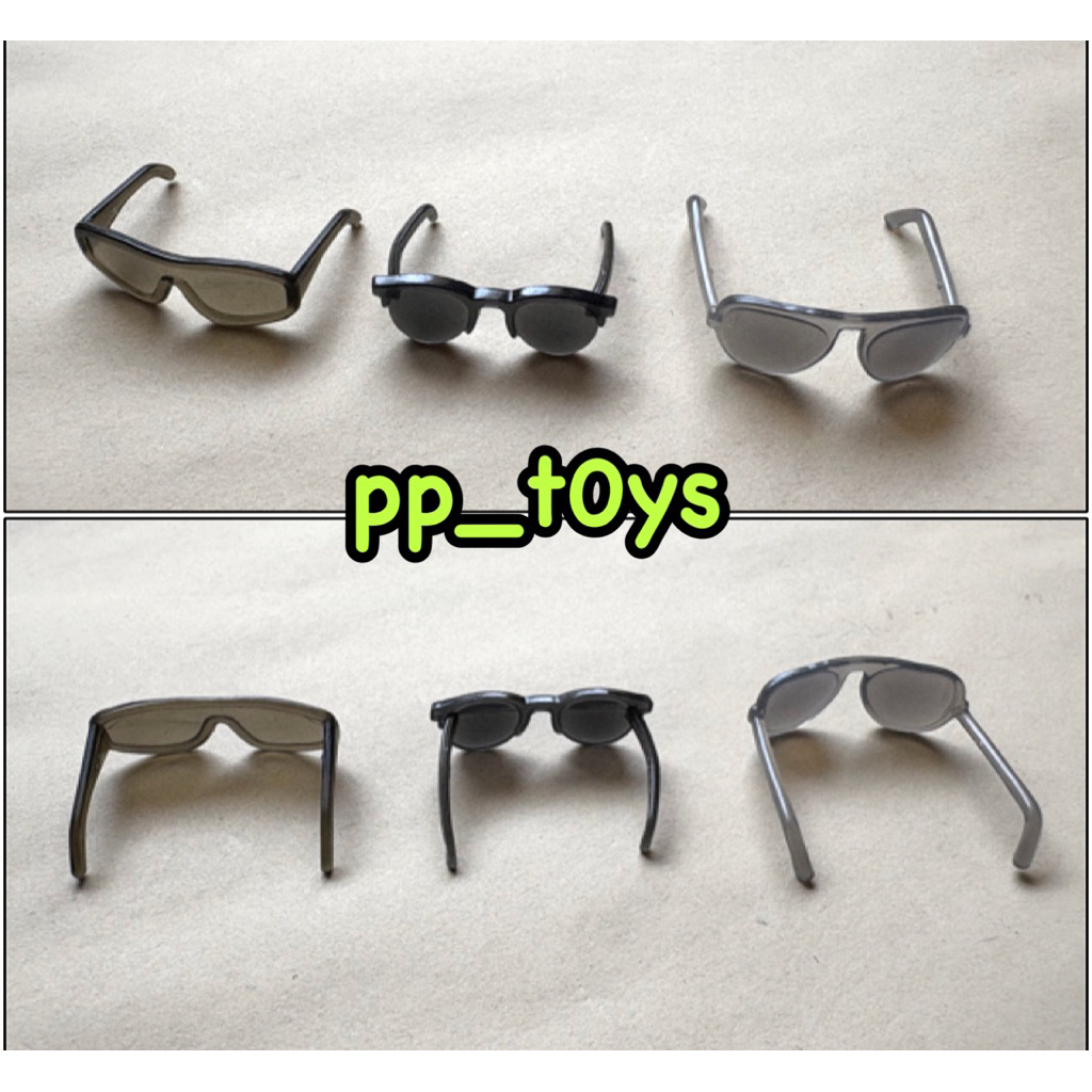 โมเดล แว่นกันแดด Grey tone Sun Glasses for figure 1:6 (มี 3 แบบ)