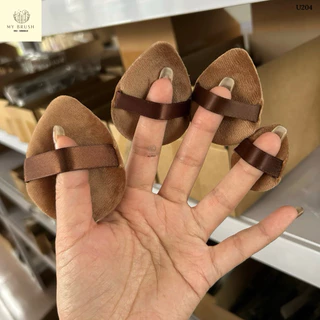 (ส่งด่วน) Makeupbrush พัฟแต่งหน้า พัฟขนนุ่ม พัฟลงแป้งผสมรองพื้น 4 ขนาด U204