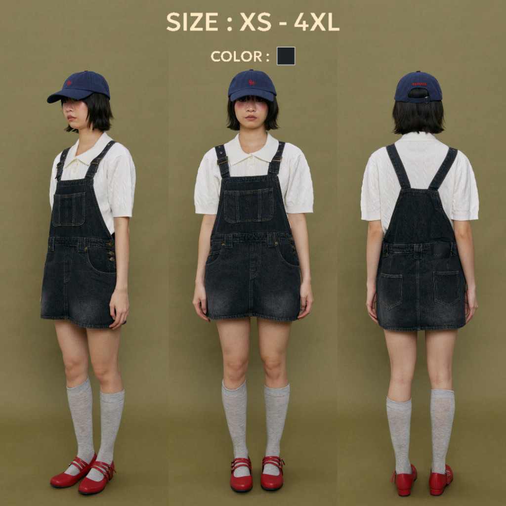 [สินค้าใหม่ งานป้าย] เอี๊ยมยีน size 2XL beming น่ารัก ใส่ไปเที่ยว ใส่ในชีวิตประจำวัน