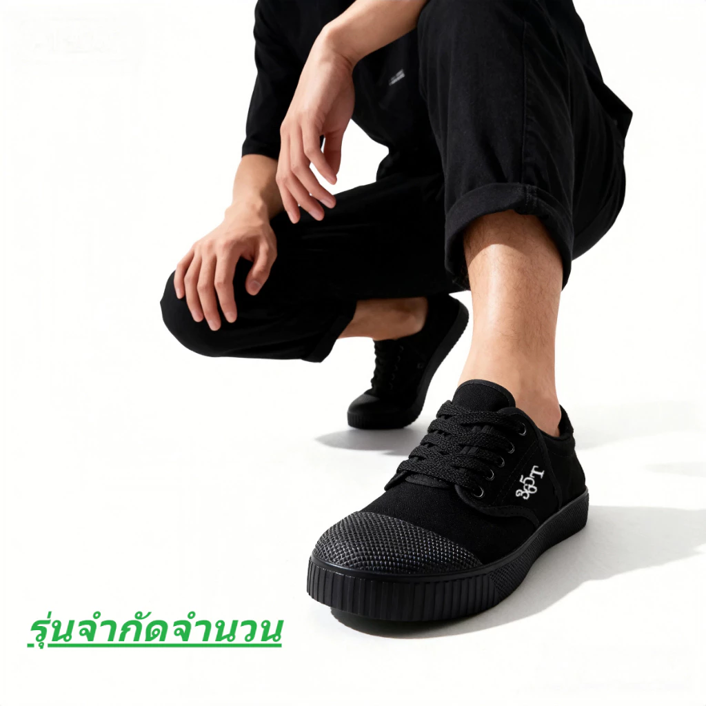 【PAYDAY Flash Sales】365T รองเท้านักเรียนชายผ้าใบ สำหรับเด็กนักเรียน ใส่เรียนทั้งวันไม่อับ thumbnail 4
