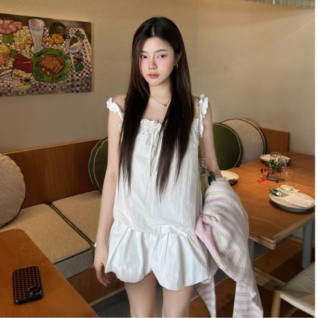 พร้อมส่ง Daisy minidress เดรสสั้นสายเดี่ยว : G2N.clothshop