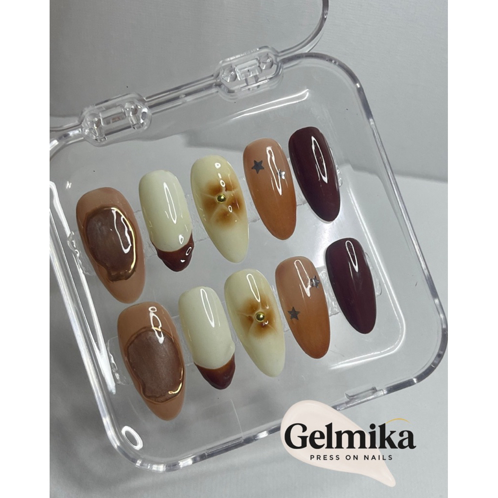 เล็บปลอมน่ารักๆ เล็บปลอมสำเร็จรูป เล็บปลอม maple nails