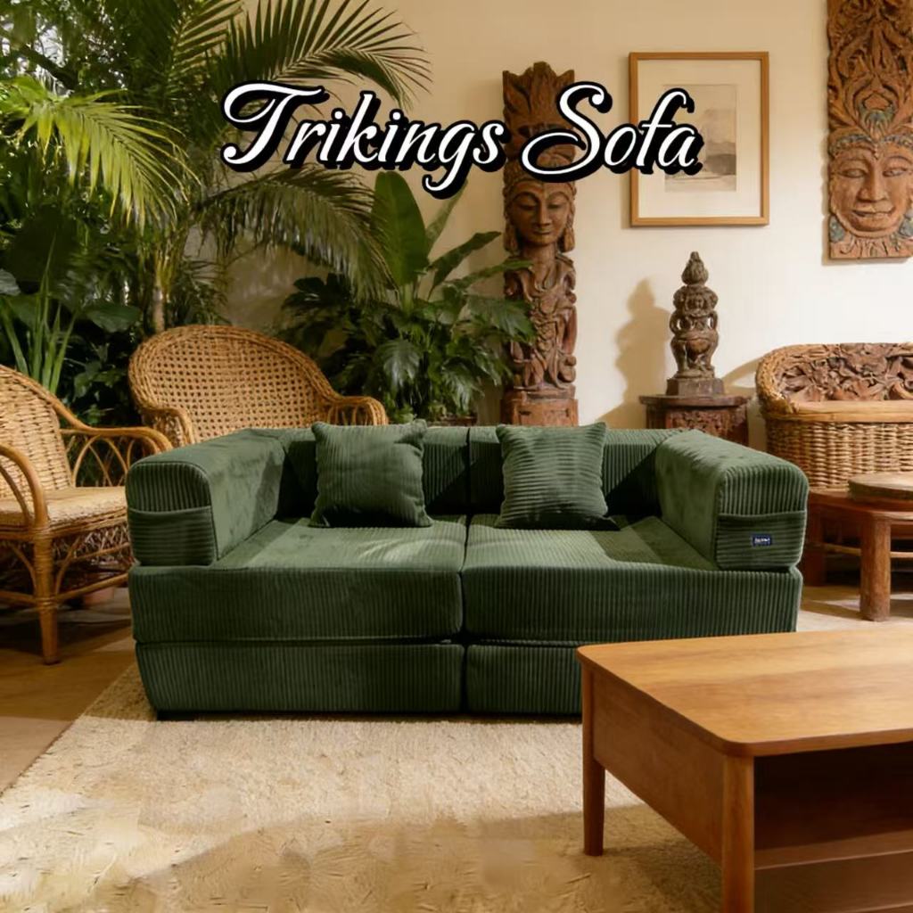 Trikings โซฟาพับเก็บได้ โซฟาหลายฟังก์ชัน โซฟาแบบมินิมอล 2-3ที่นั่ง ขนาด 150-200ซม