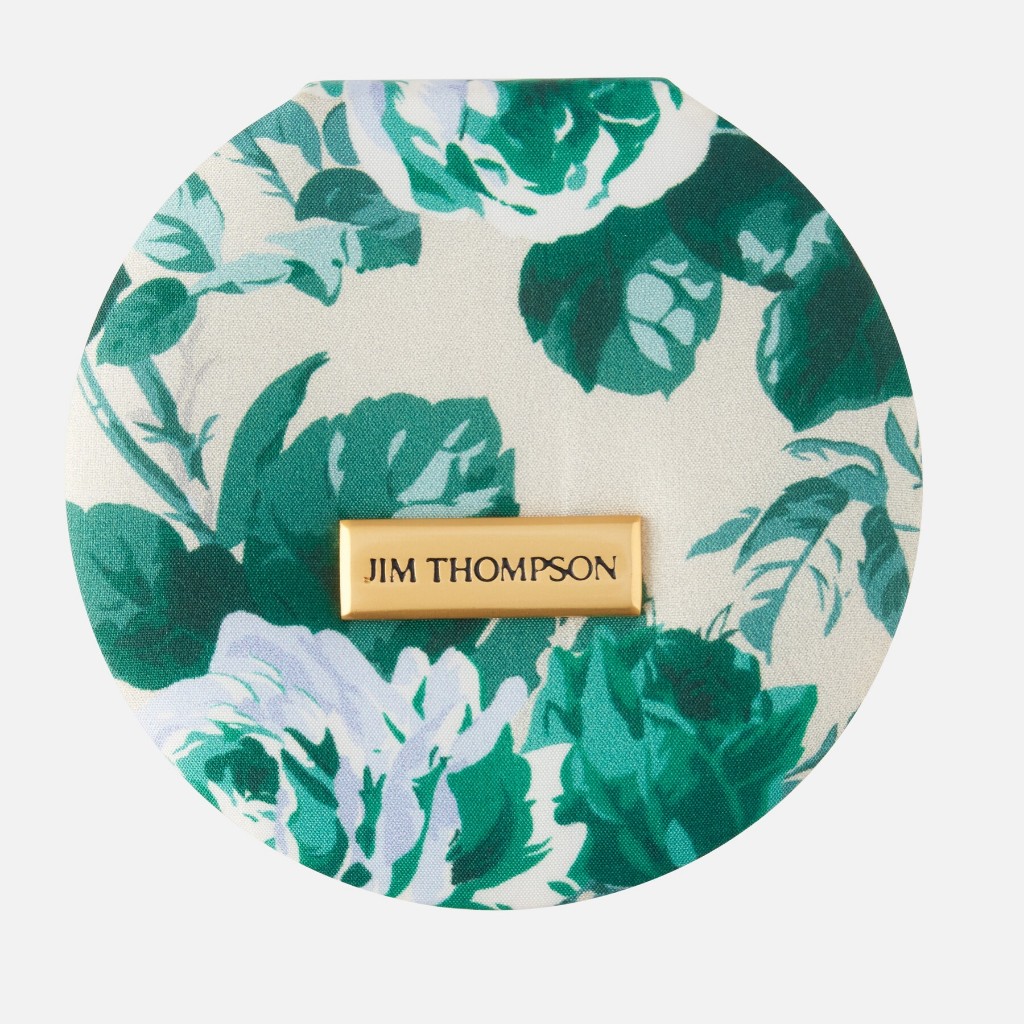 Roses Silk Cosmetic Case - Green
