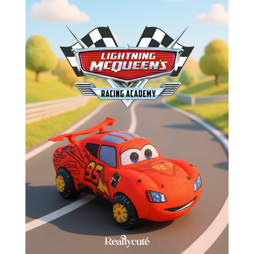 ตุ๊กตา Lightning McQueen แม็คควีน รถแข่ง งานดี นุ่มแน่น ไม่ยุบง่าย มีหลายขนาด