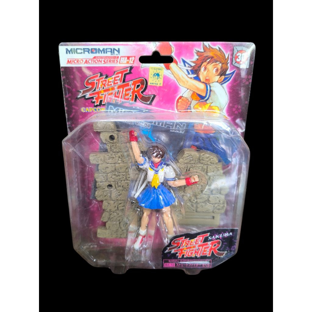 street fighter sakura microman figure  takaraหุ่นจากเกมส์ดัง