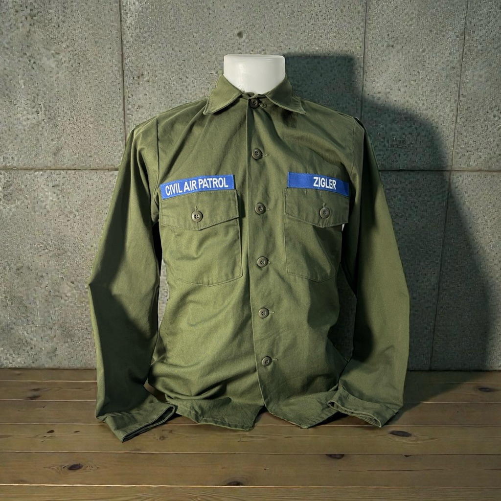 เสื้อทหารอเมริกา OG 507 มือ2: Shirt man’s utility ไซซ์ XL รอบอก 45 นิ้ว :(มีรูปเพิ่มเติม👇🏼)ถ่ายรูปจา