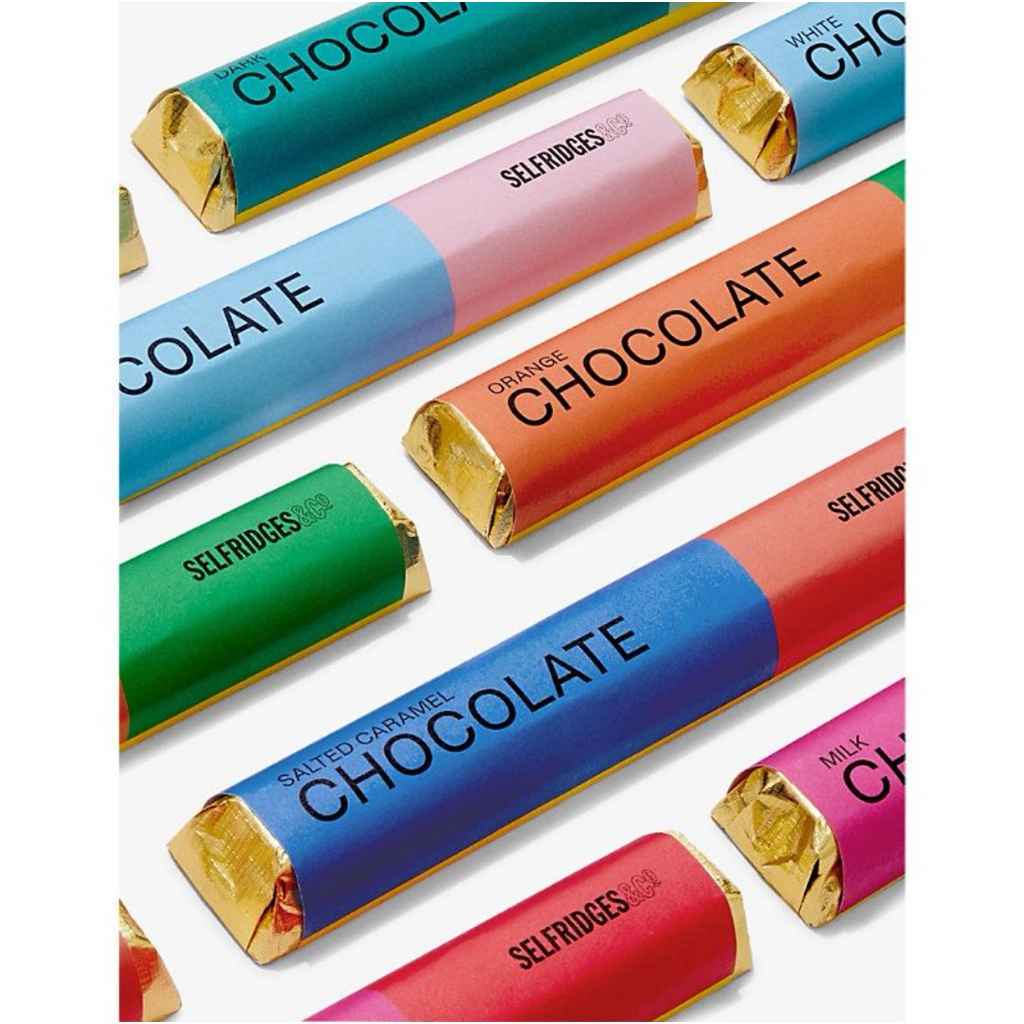 Selfridge & Co Dark Chocolate Bar/White Chocolate/Milk Chocolate/Orange Chocolate/Caramel Chocolate 
