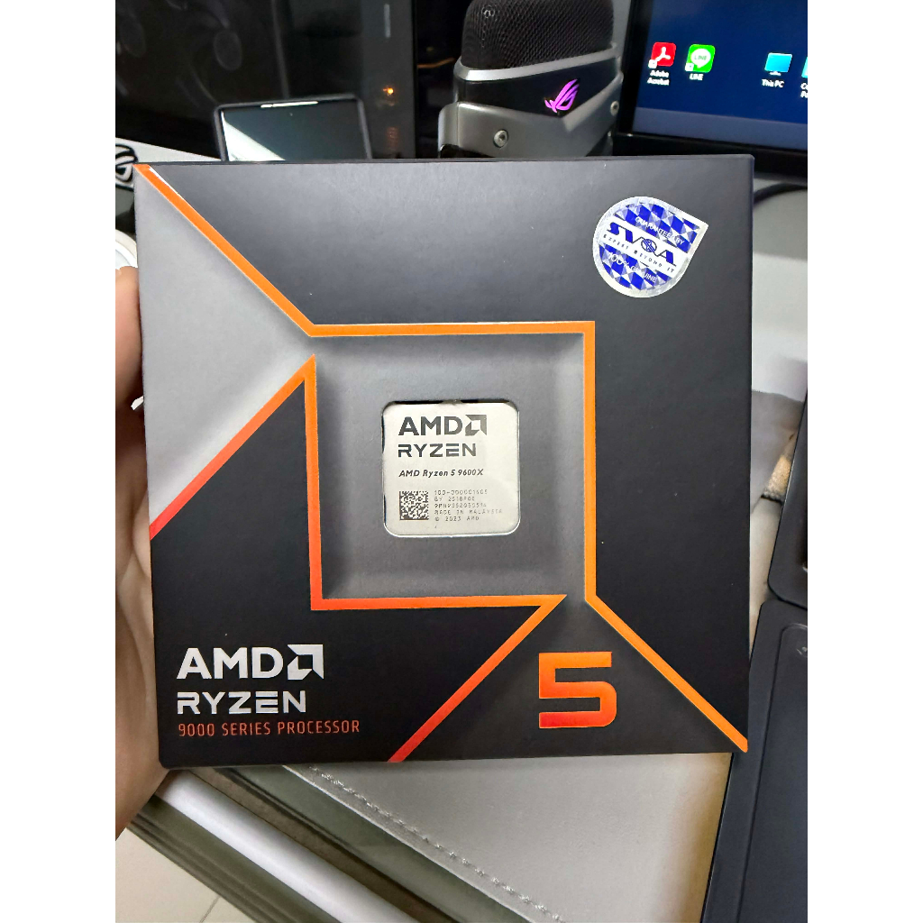 CPU (ซีพียู) AMD RYZEN 5 9600X - 6C 12T 3.9-5.4GHz (AMD SOCKET AM5) มือสอง ครบกล่อง ประกันศูนย์ไทย
