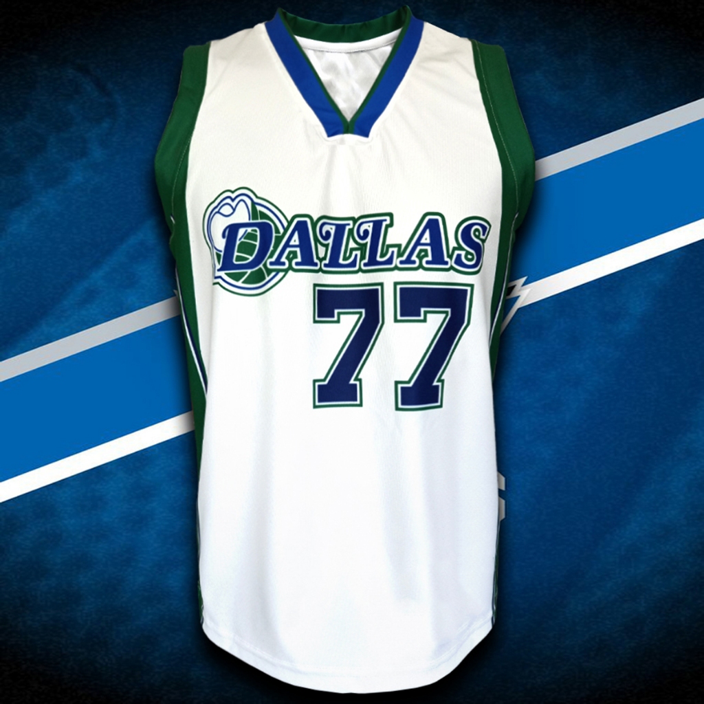 เสื้อบาสเกตบอล ทีม ดัลลัส มาเวอร์ริกส์ รุ่น City /Luca Doncic#77 ไซส์ S-5XL #BK0105