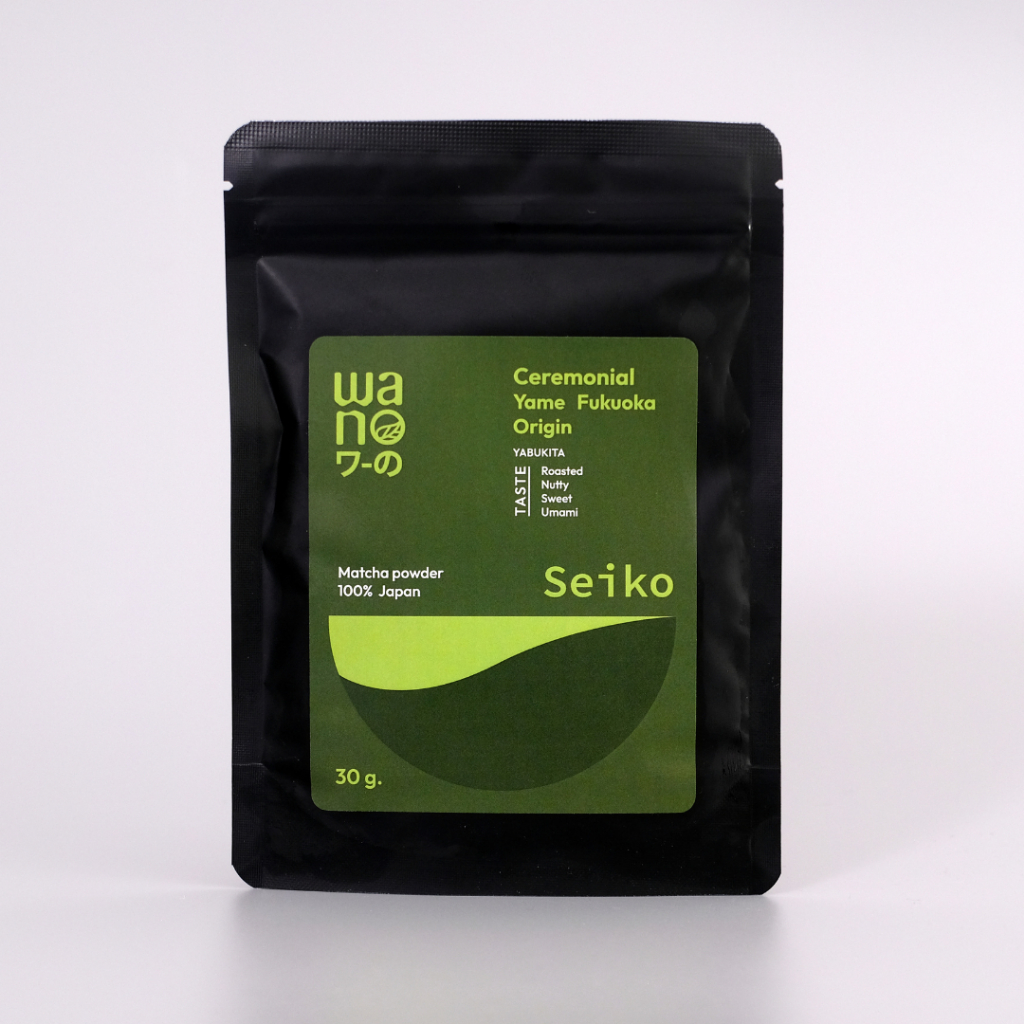 WANO Matcha Seiko วาโนะ Yame Ceremonial โทนถั่ว ผงมัทฉะเกรดพิธีการ แท้ 100% จากญี่ปุ่น ขนาด 30 กรัม