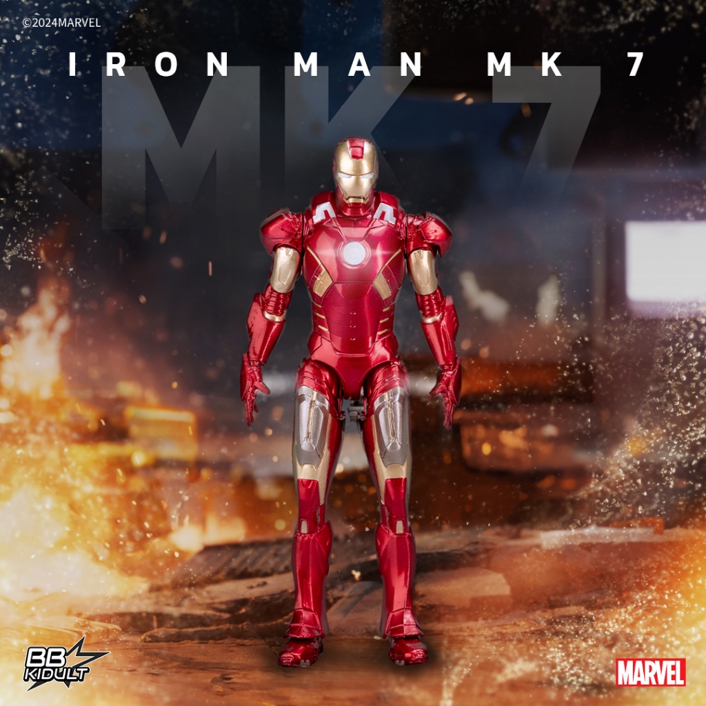 (ลิขสิทธิ์แท้) Iron Man 1-7 / 42-50 / 85  ขนาด 4-inch จาก ZD TOYS MARVEL THAILAND - รูปที่ 6
