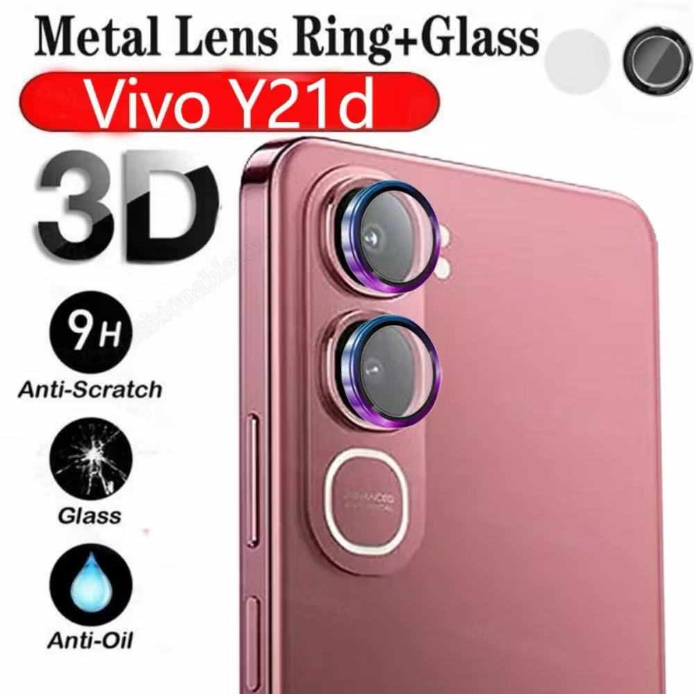 ฟิล์มกล้อง กระจก เลนส์กล้อง 3D สําหรับ Vivo Y31 5G / Y21D ตรงรุ่น Vivo นิรภัยกันรอย ฟิล์มใส
