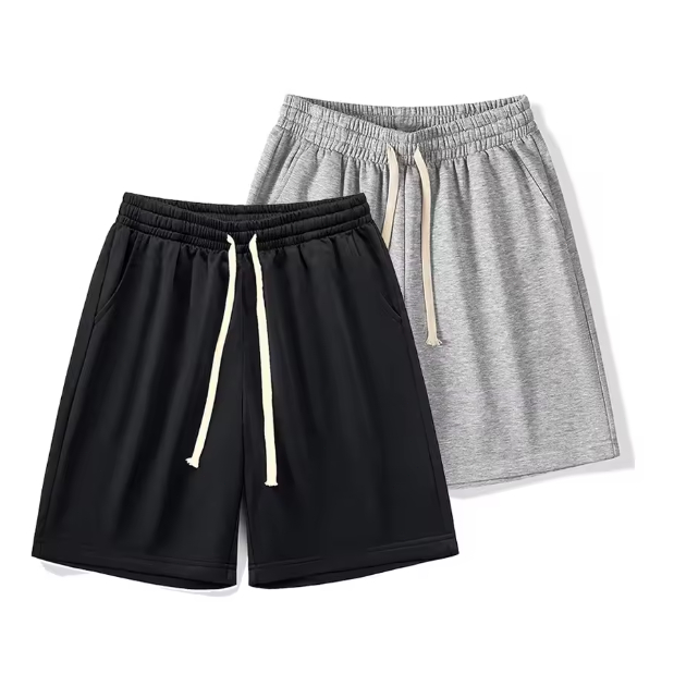 Summer New Drawstring Shorts Men Casual Jogger Sweathshorts Casual Classic Workout Gym Running Sport