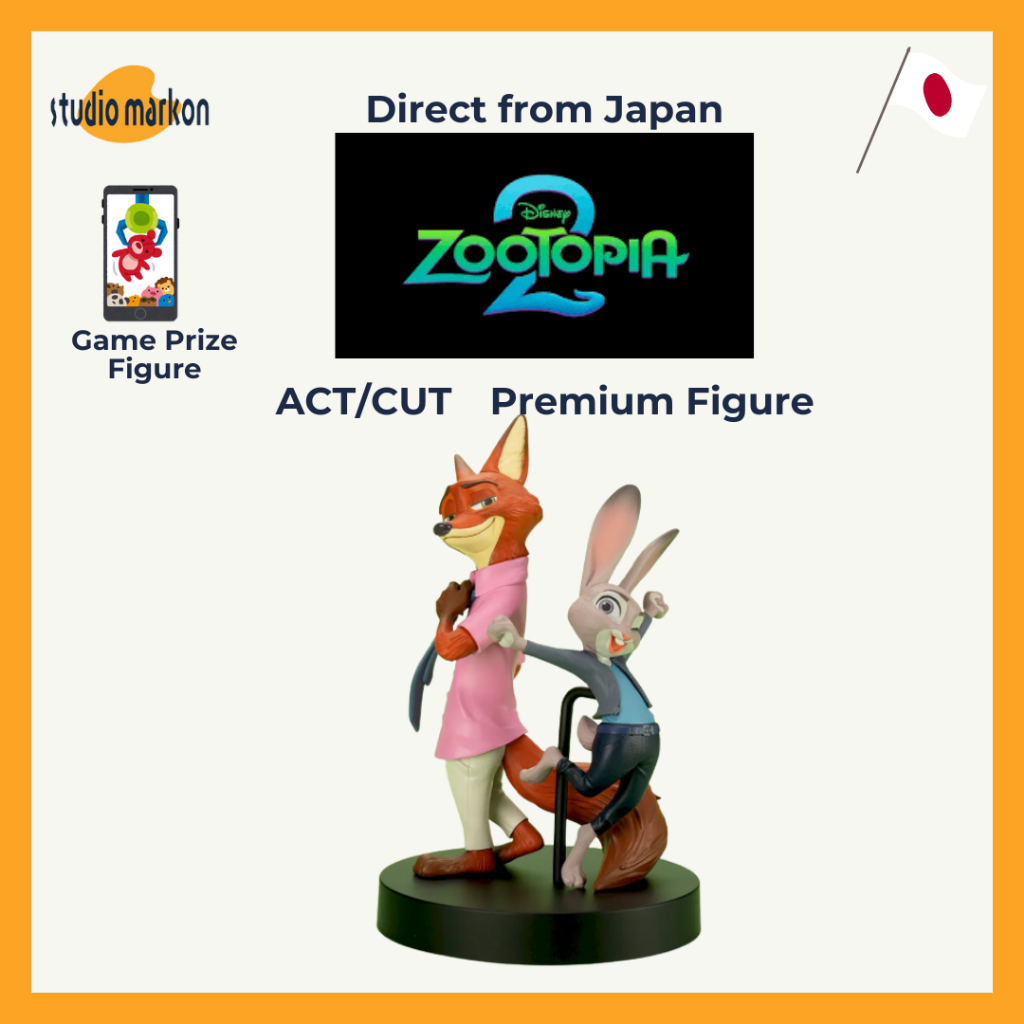 SEGA Disney Zootopia2 “”ACT/CUT Premium Figure” Judy & Nick Figure 20251205 [Direct from Japan]