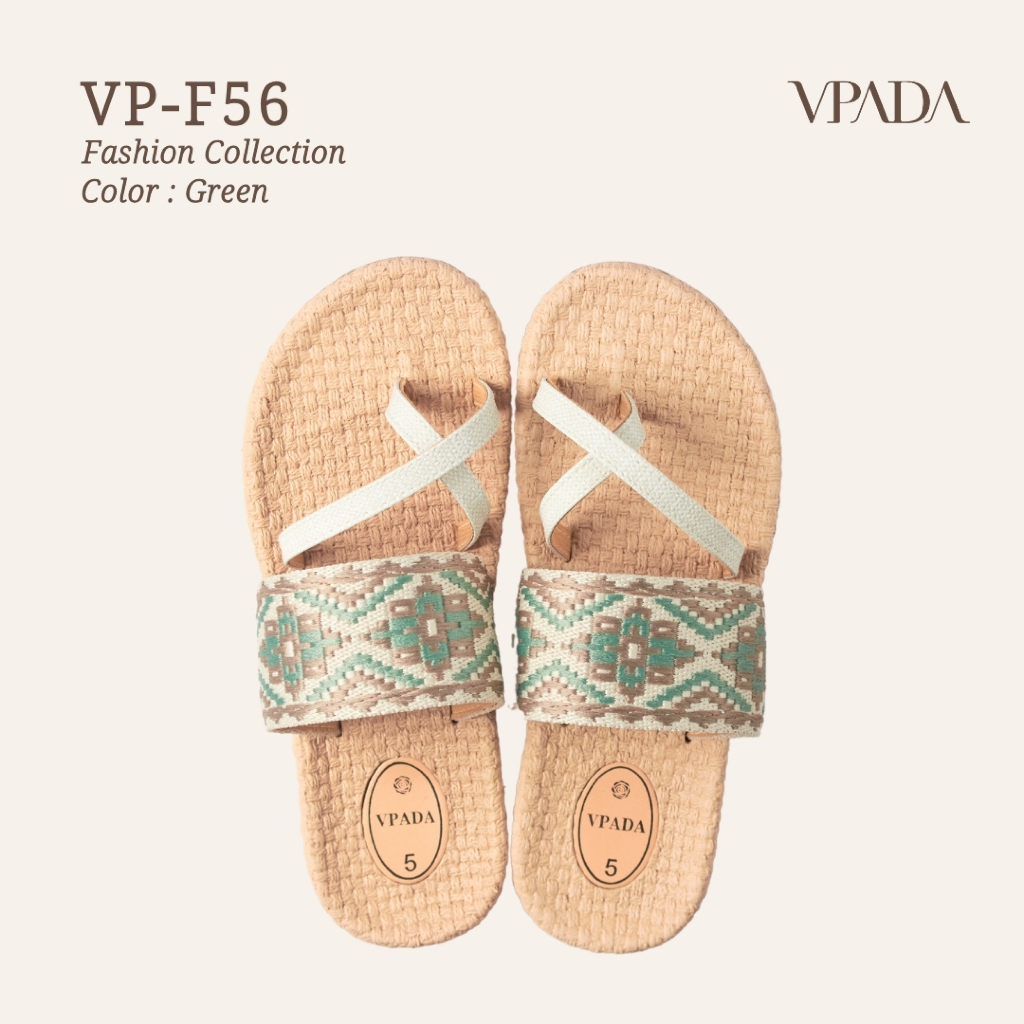 Vpada_sandals_VP-F56 Fashion Collection รองเท้าแตะชายหาดแบน รองเท้าแตะแฟชั่น