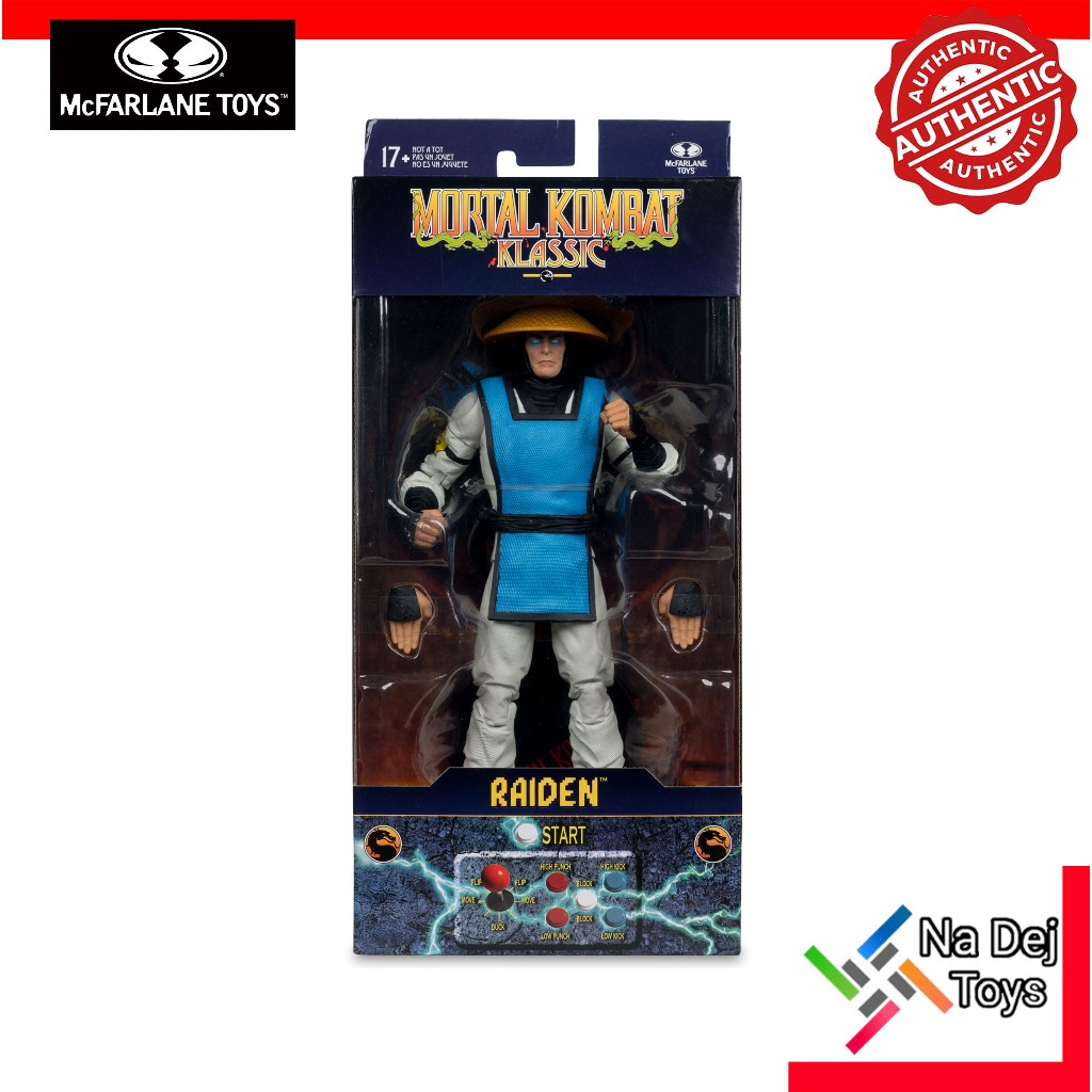 Raiden Mortal Kombat Klassic McFarlane Toys 7" Figure ไรเดน มอร์ทัล คอมแบต คลาสสิค 7 นิ้ว ฟิกเกอร์