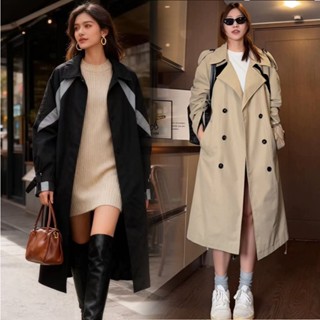 (พร้อมส่ง) เสื้อโค้ท เทรนช์โค้ท โค้ท รุ่น โค้ทสั้น มีให้เลือ…