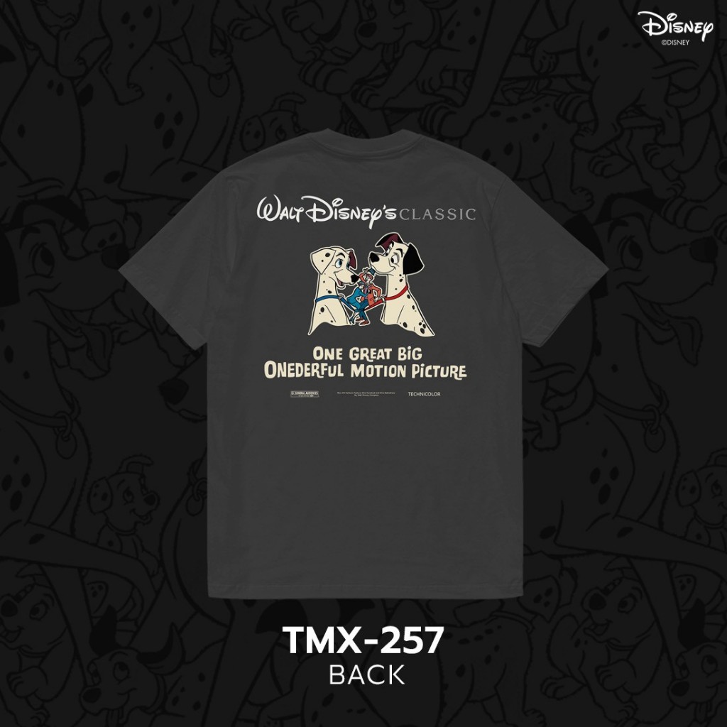 Power 7 Shop เสื้อยืดการ์ตูน “101 Dalmatians” ลิขสิทธิ์แท้ DISNEY (TMX-257-สีเทาเข้ม) ราคา ถูกที่สุด ดีลบีเคเค แกลเลอรีภาพที่ 4