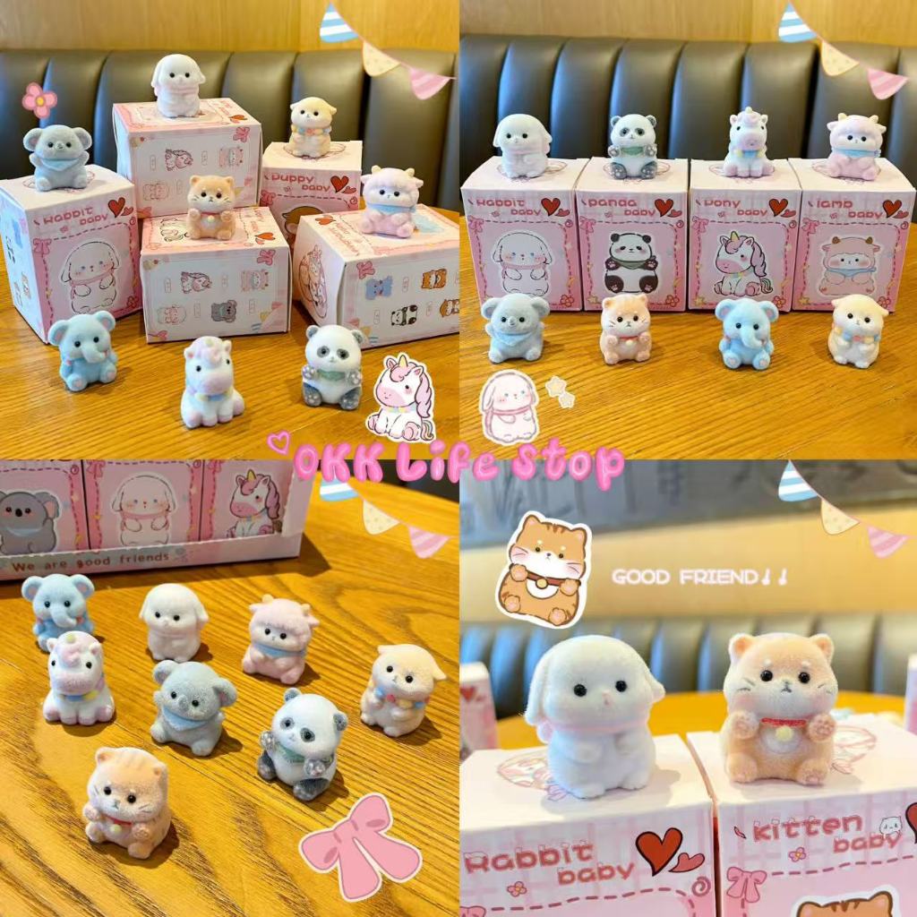 OKK Life Stop(S0092)*พร้อมส่งในไทย*กล่องสุ่มตัวการ์ตูน Flickr รูปสัตว์ต่างๆรูปทรงน่ารัก So cut สีสันสวยงามสามารถให้เป็นข