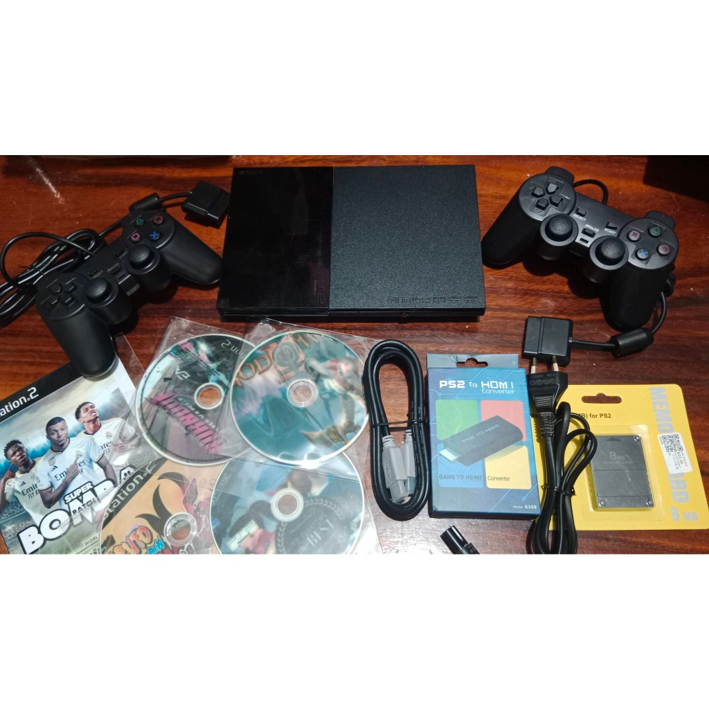 PlayStation2 - เครื่อง PS2 รุ่น 90006 (แปลงแล้ว) /ครบชุด+พร้อมเล่น ( +เกมแถม5 เลือกได้ 2 ในร้าน )