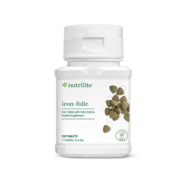 ริไลท์ เหล็ก และ โฟเลต บรรจุ 120 เม็ด Nutrilite Iron-Folic 120 Tablets