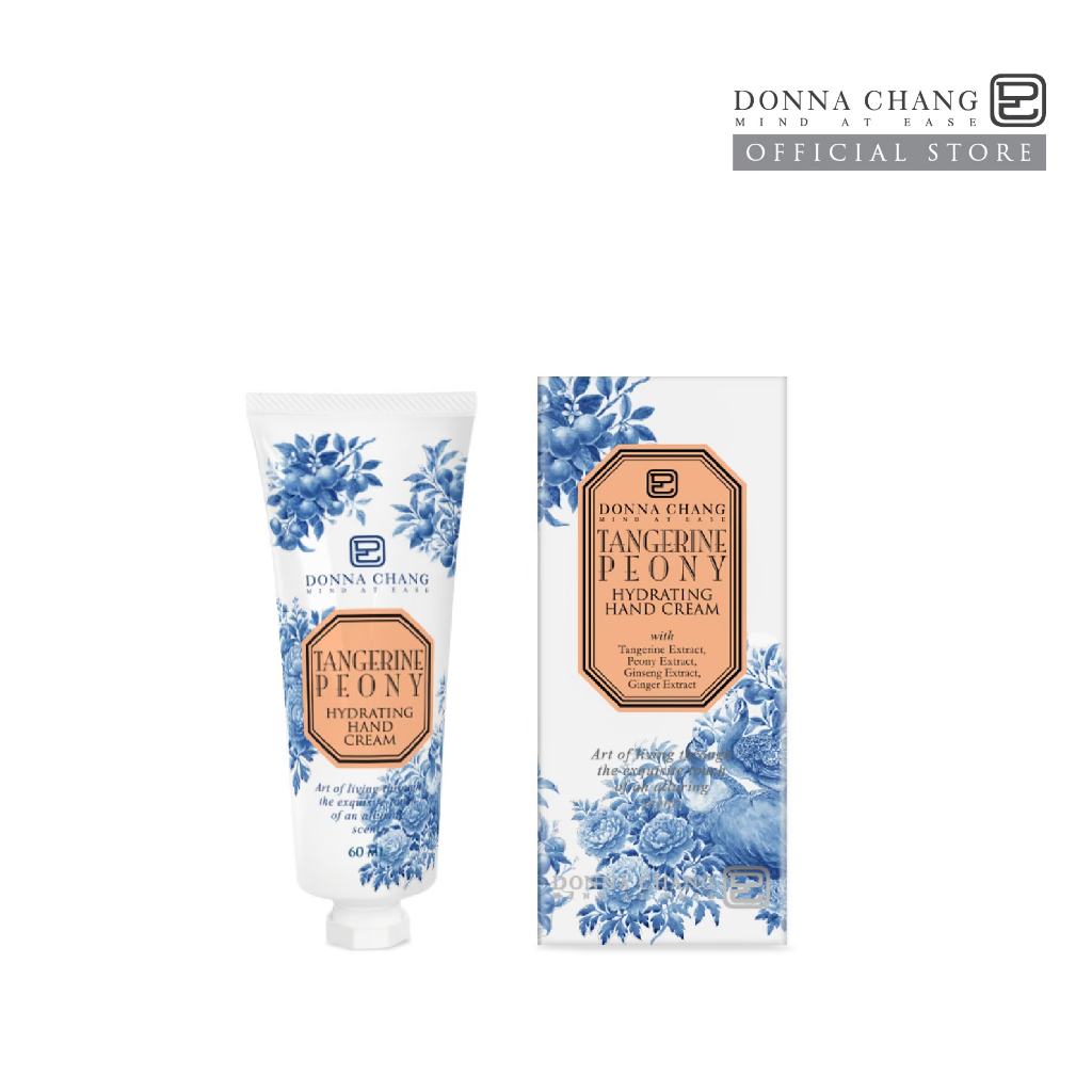 DONNA CHANG Tangerine Peony Hydrating Hand Cream แทงเจอรีน พีโอนี ไฮเดรทติ้ง แฮนด์ครีม 60 g  ผลิตภัณฑ์บำรุงผิวมือ