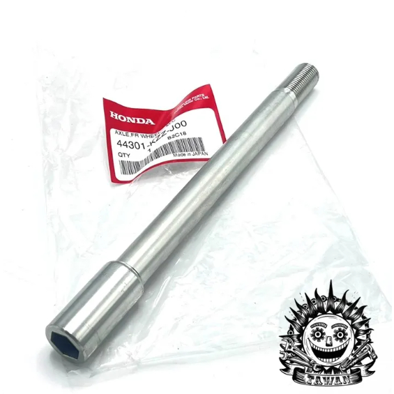 เพลาล้อหน้า Honda CRF250 , 300 M , L , Rally ปี2017-2020 แกน17mm แท้เบิกศูนย์ Honda 44301-KZZ-J00