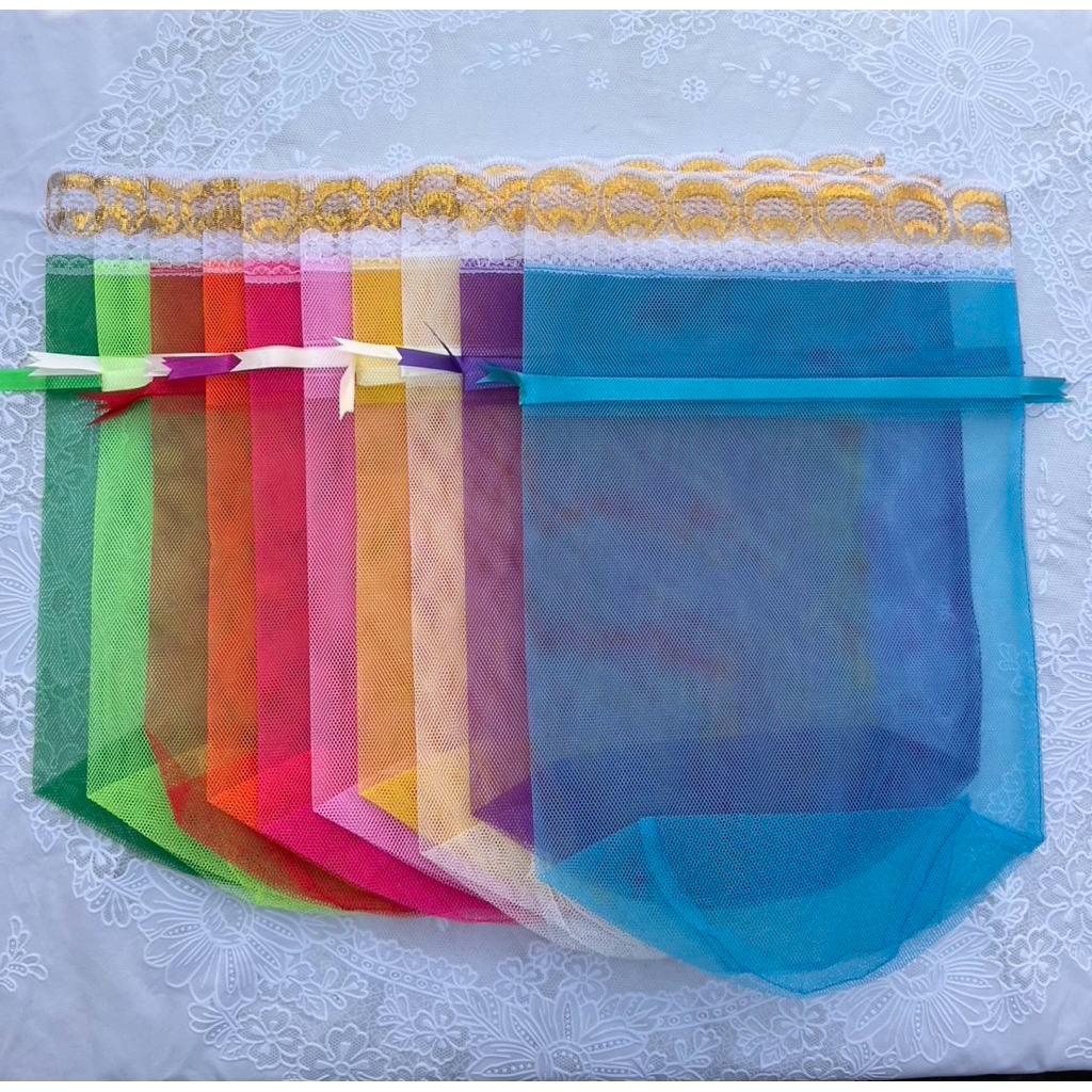 🛍ถุงสังฆทานแบบสีSize S ขนาด11*14แพ็คบรรจุ 10ใบ