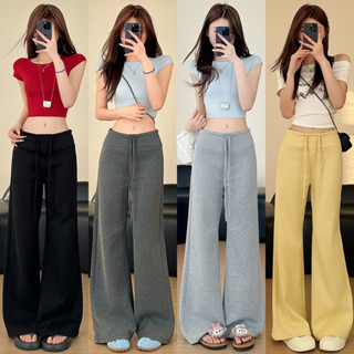 กางเกงวอร์มขาตรงสีเทา กางเกงขายาวผู้หญิง กางเกงเก็บอุณหภูมิ …